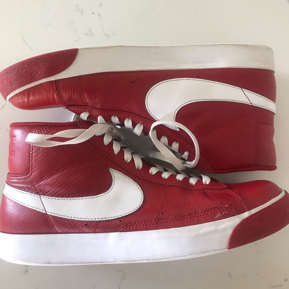 Red Nike Blazers